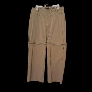 Royal Robbins convertible hiking pants to shorts sz 12 tan